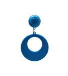 Boucles D'oreilles Flamenco en Plastique. Cercle Moyen. Turquoise 2.479€ #502821574TRQS